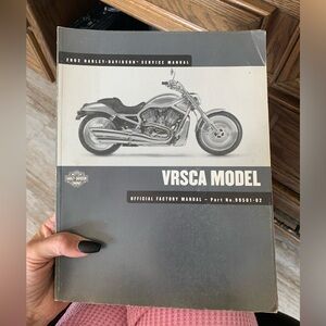Harley-Davidson VRSCA Model Service Manual in good condition over 100 pgs